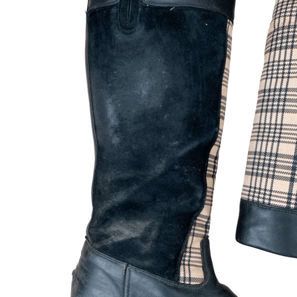 Ariat Windermere Plaid Baker Tall Boots in Black - Woman's 11B - Picture 9 of 14
